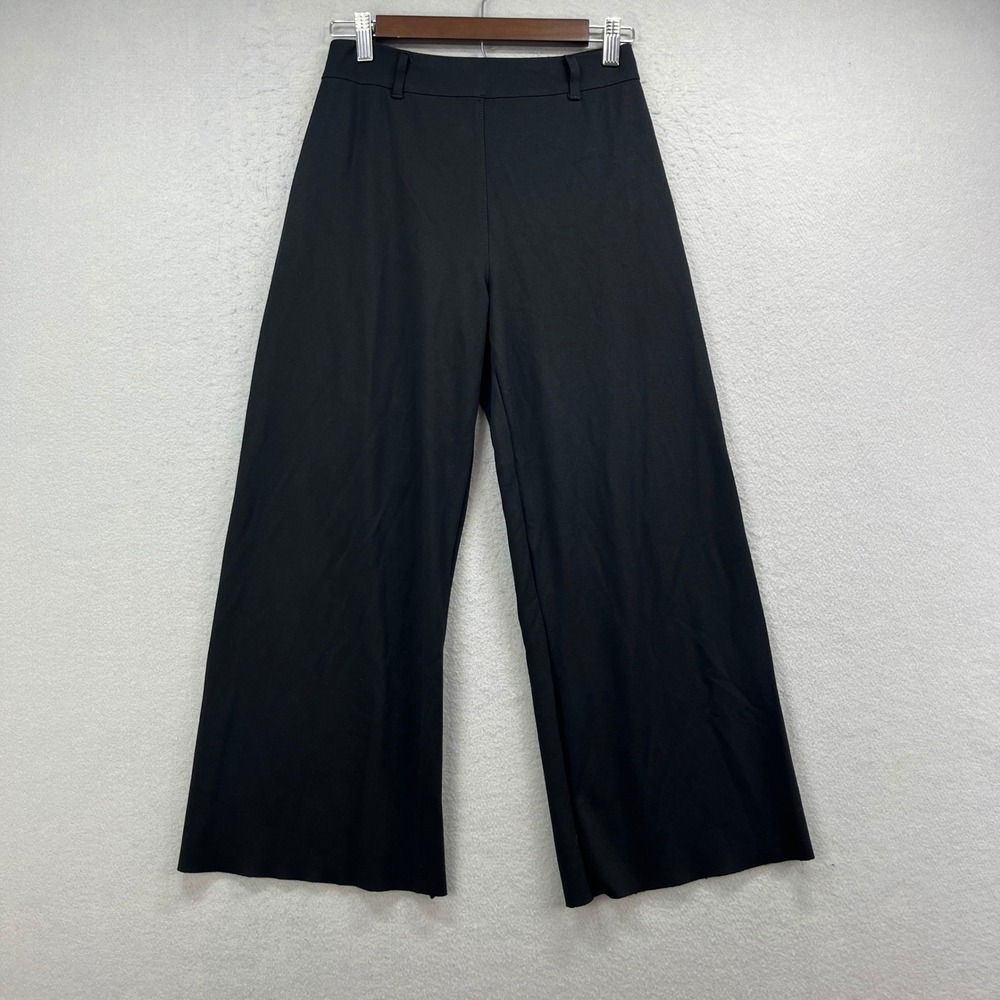 Lysse New‎ York Trousers Womens S Black High Rise Stretch Minimalist Wide Baggy